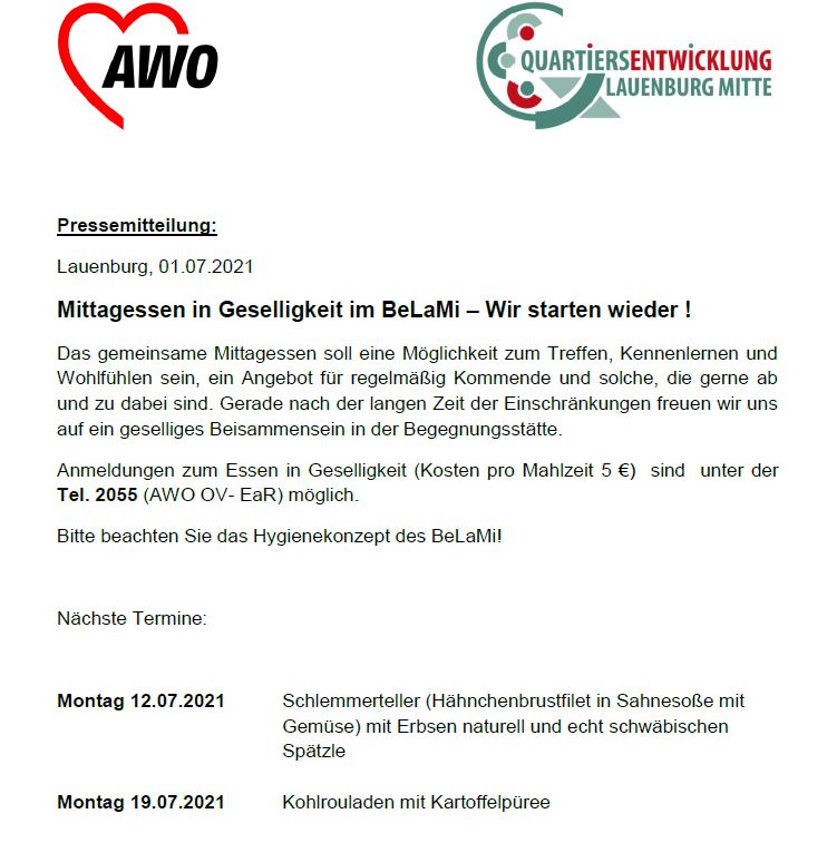 Gemeinsames Essen